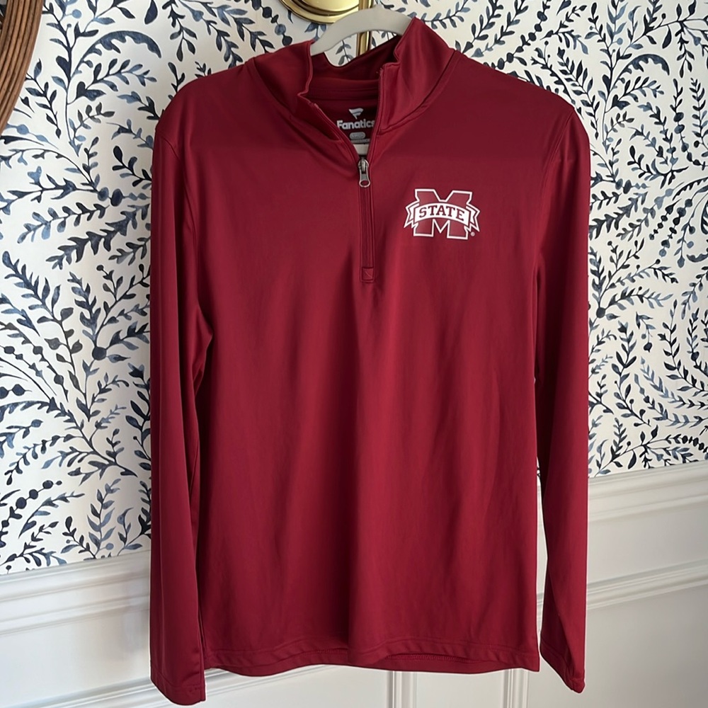 Fanatics Men’s Size Small Mississippi State University Quarter Zip